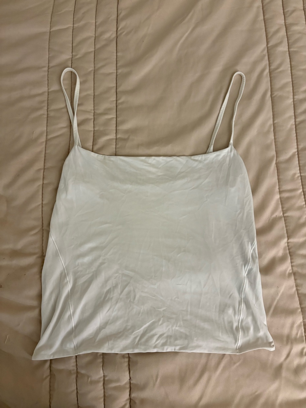 Lululemon White Wundermost Ultra-Soft Nulu Spaghetti Strap Tank Top